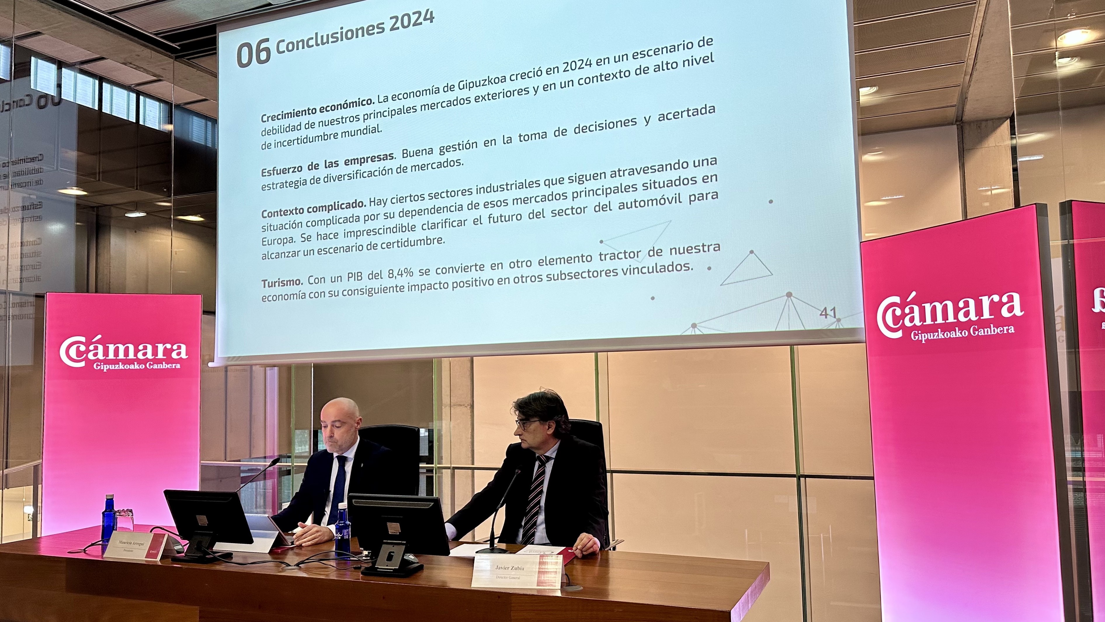 Mauri Arregui y Javier Zubia Cámara de Gipuzkoa