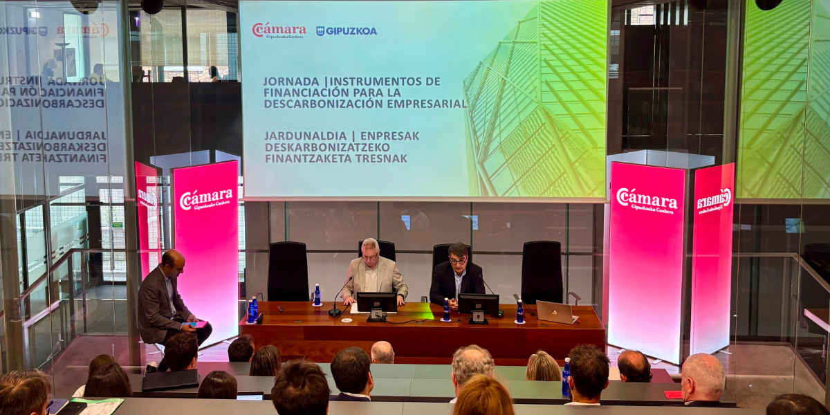 Cámara de Gipuzkoa y el departamento de Sostenibilidad de la Diputación Foral de Gipuzkoa acercan a las empresas las principales vías de financiación para impulsar la descarbonización
