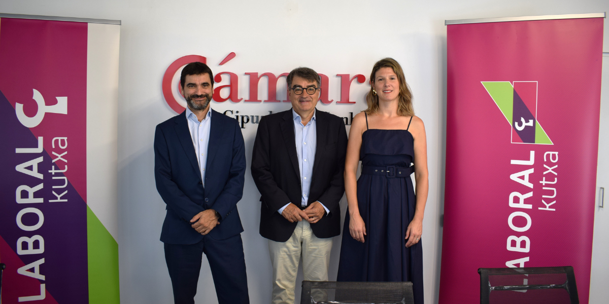 Cámara de Gipuzkoa y LABORAL Kutxa refuerzan su colaboración para impulsar el emprendimiento y la internacionalización de las empresas de Gipuzkoa