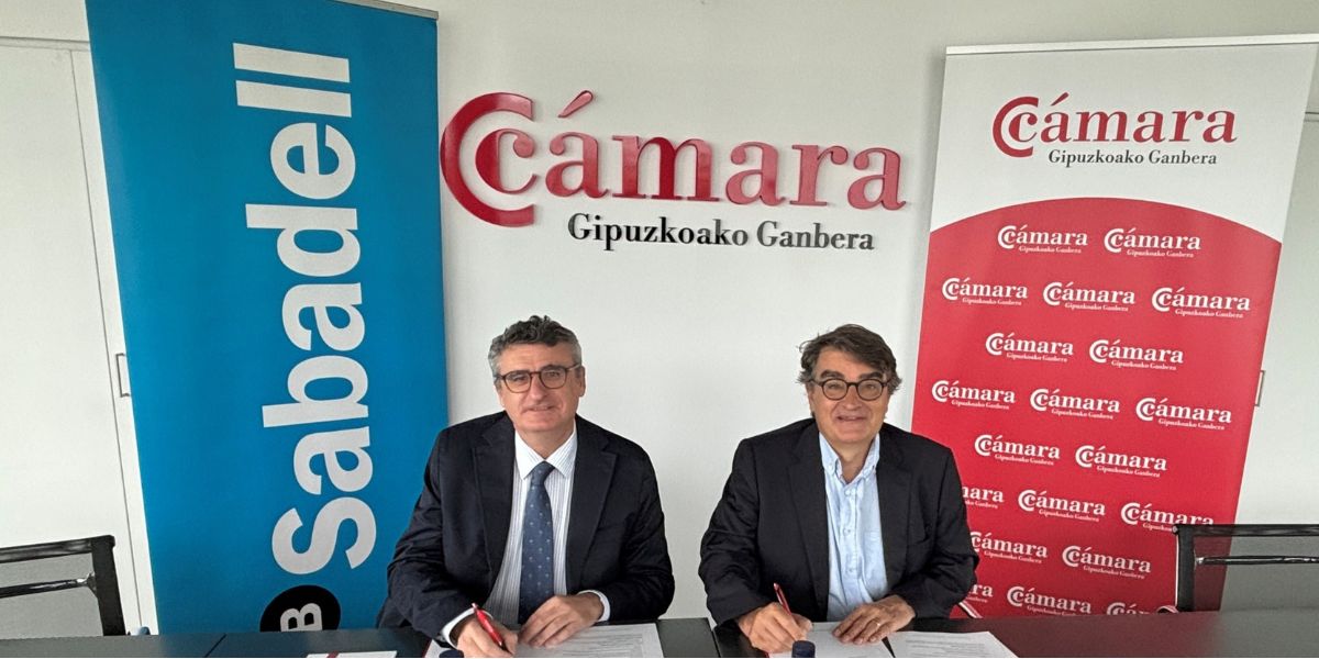 Cámara de Gipuzkoa y Banco Sabadell refuerzan su colaboración para acompañar a las empresas ante los retos del entorno económico internacional